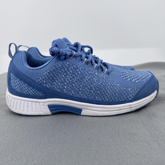 Orthofeet Orthopedic Knit Coral Sneakers Womens 9 2E X Wide Blue 984 Walking - Picture 1 of 9